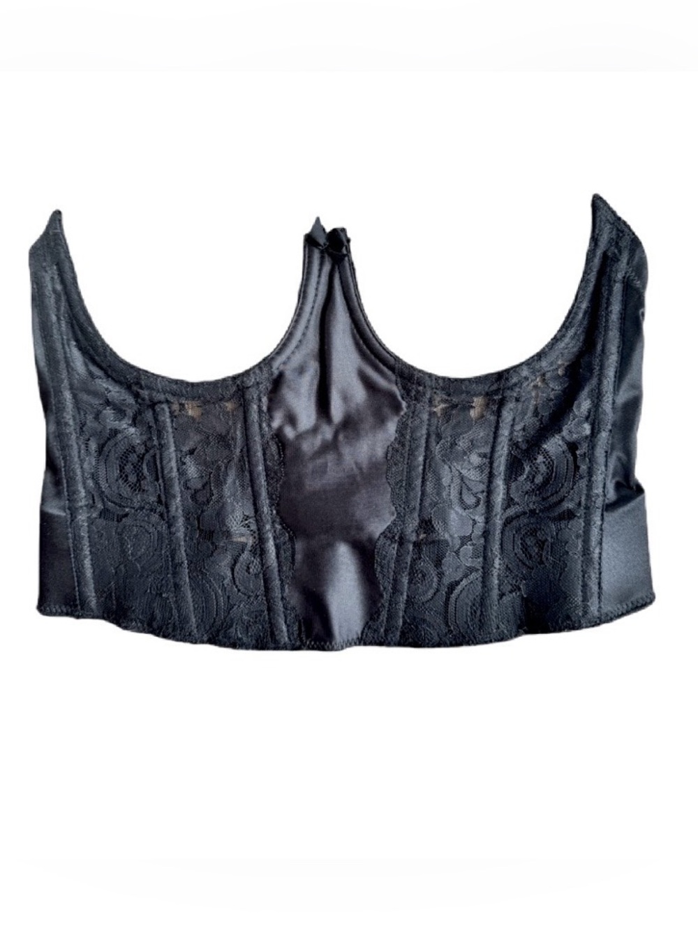 Victoria's Secret Black Lace Longline Bustier